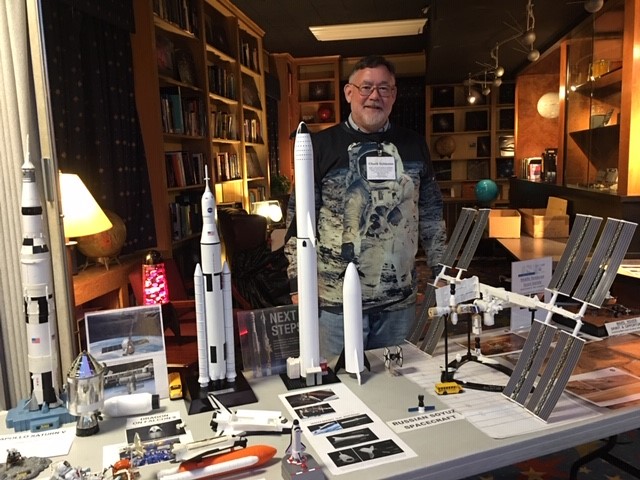 Chuck Schlemm and his exhibit at Vanderbilt’s Dyer Observatory